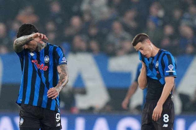 Atalanta™s Gianluca Scamacca during the Uefa Champions League soccer match between Atalanta and Bayern Munich at the New Balance Stadium in Bergamo , north Italy - Tuesday , March 10 , 2026. - Soccer .  Copyright: xSpada LaPressex