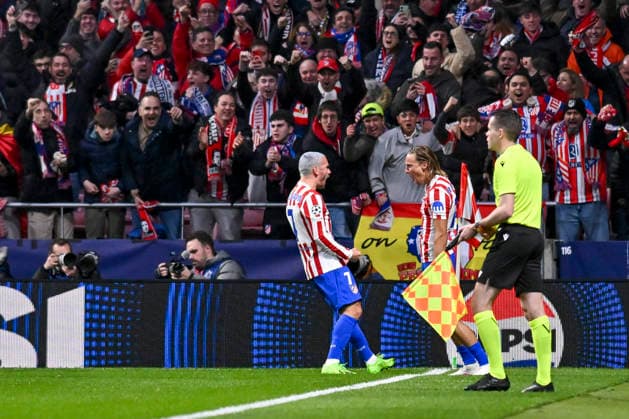 March 10, 2026, Madrid, Madrid, Spain: MARCOS LLORENTE of Atletico de Madrid celebrates a goal during the Champions League round of 16 match between ATLETICO DE MADRID and TOTTENHAM HOTSPUR, held on March 10, 2026, at the Riyadh Air Metropolitano, Madrid, Spain. Madrid Spain - ZUMAc312 20260310_zsp_c312_022 Copyright: xOscarxManuelxSanchezx