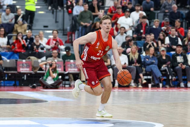 Justuz Hollatz (FC Bayern Basketball, 21), GER, FC Bayern Basketball vs. Basketball Loewen Braunschweig, Basketball, easycredit Basketball Bundesliga, 25. Spieltag, Saison 2025 2026, 10.03.2026, GER, FC Bayern Basketball vs. Basketball Loewen Braunschweig, Basketball, easycredit Basketball Bundesliga, 25. Spieltag, Saison 2025 2026, 10.03.2026 Muenchen Copyright: xEibner-Pressefoto JennixMaulx EP_JML