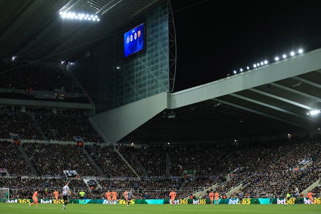 Newcastle United v FC Barcelona, Barca 10 March 2026 Newcastle-upon-Tyne - UEFA Champions League - Round of 16 (1st Leg) - Newcastle United v FC Barcelona - a general view of St James Park - Photo: Simon Stacpoole Offside. Newcastle-upon-Tyne UK Copyright: xSimonxStacpoolexOffside