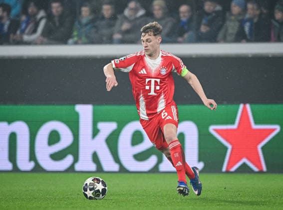 FUSSBALL CHAMPIONS LEAGUE SAISON 2025 2026 Achtelfinal Hinspiel 10.03.2026 Atalanta Bergamo - FC Bayern Muenchen Joshua Kimmich (FC Bayern Muenchen)