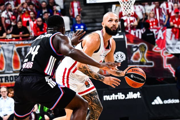 BASKET : Paris Basketball vs Olympiakos - Euroligue - JournÃ e 30 - 10 03 26 Evan Fournier (Olympiakos) ParisFrance  Copyright: xBaptistexAutissierx