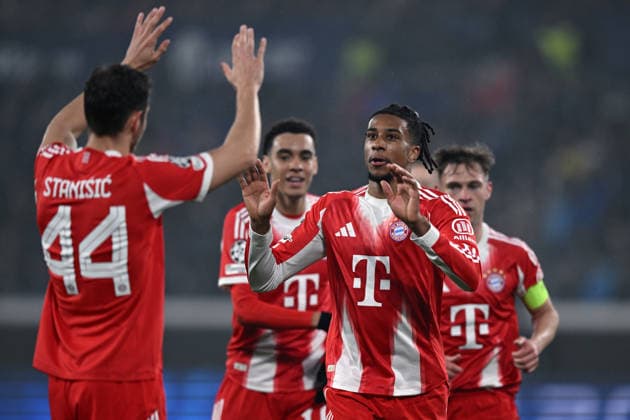 Db Bergamo 10 03 2026 - Champions League Atalanta-Bayern Monaco foto Daniele Buffa Image nella foto: esultanza gol Michael Olise 