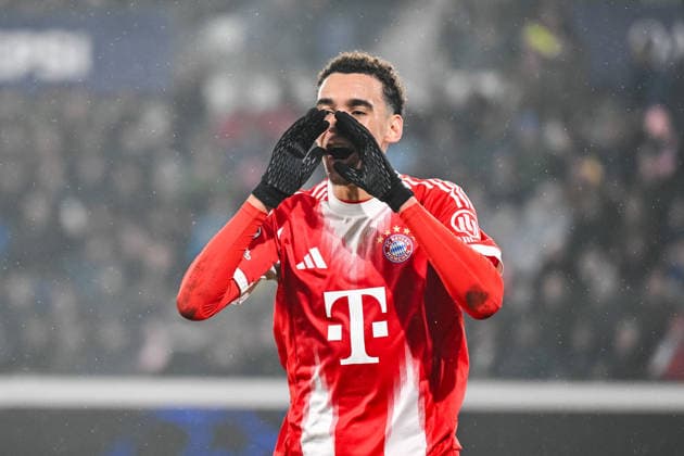 Jamal Musiala (FC Bayern München) celebrates after scoring his team s sixth goal during the UEFA Champions League 2025 26 Round of 16 First Leg match between Atalanta BC and FC Bayern München at Stadio di Bergamo on March 10, 2026 in Bergamo, Italy. (Photo by Harry Langer DeFodi Images) -