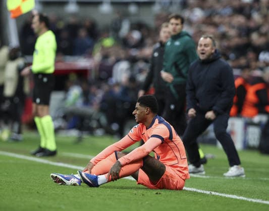 Newcastle v Barcelona, UEFA Champions League, Round of 16, 1st leg 10.03.26 Newcastle v Barcelona, UEFA Champions League, Round of 16, 1st leg Bradley Ormesher The Times Marcus Rashford Of Barcelona  Copyright: xBradleyxOrmesherx NINTCHDBPICT001065618696