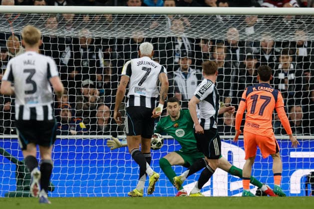 Newcastle United v Barcelona, Champions League Harvey Barnes of Newcastle United scores his sides first goal of the match 1-0 during the Champions League match between Newcastle United and Barcelona at St. James s Park, Newcastle, UK on 10 March 2026. Newcastle St. James s Park Tyne and Wear UK Editorial use only , Copyright: xCraigxCowanx PSI-23867-0082