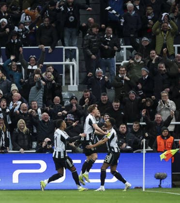 Newcastle v Barcelona, UEFA Champions League, Round of 16, 1st leg 10.03.26 Newcastle v Barcelona, UEFA Champions League, Round of 16, 1st leg Bradley Ormesher The Times Harvey Barnes of Newcastle United scores and celebrates scoring his teams opening goal of the match 1-0  Copyright: xBradleyxOrmesherx NINTCHDBPICT001065619771