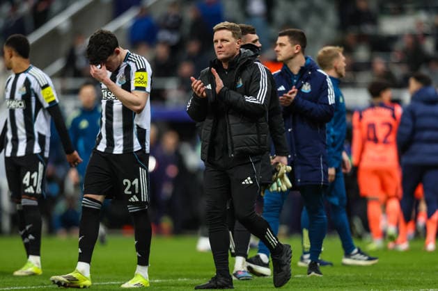 Newcastle United v Barcelona, UEFA Champions League Newcastle United Manager Eddie Howe applauds the fans during the Newcastle United v Barcelona UEFA Champions League Round of 16 First Leg match at St. James Park, Newcastle Upon Tyne, England on 10 March 2026 Credit: Lee Keuneke Every Second Media Editorial use only. All images are copyright Every Second Media Limited. No images may be reproduced without prior permission. Copyright: xIMAGO EveryxSecondxMediax ESM-1851-0131 LeexKeunekex xEveryxSecondxMediax