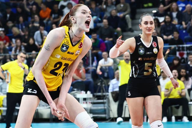 Exultation of Marina Markova (VakifBank Istanbul) during Quarter Final CEV Champions League Women 2026 match between Numia VeroVolley Milano and VakifBank Istanbul at Allianz Cloud, Milan, Italy on March 10, 2026& x9; during Numia Vero Volley Milano vs VakifBank Istanbul, CEV Champions League Women volleyball match in Milan, Italy, March 10 2026  Copyright: xValerioxOrigo IPAxSportx xipa-agency.netx xx IPA_72688700 IPA_Agency_IPA72688700