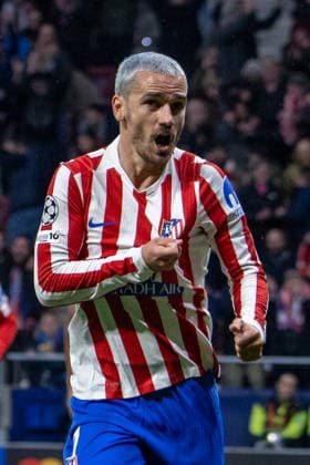 UCL: Atletico de Madrid vs Tottenham Antoine Griezmann of AtlÃ tico de Madrid celebrates a goal during the UEFA Champions League match between AtlÃ tico de Madrid and Tottenham Hotspur at the Metropolitano Stadium. MADRID SPAIN Copyright: xDavidxCanalesx xSOPAxImagesx DCUCLATMTOT260310(9)