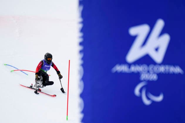 (260311) -- CORTINA D AMPEZZO, March 11, 2026 -- Anna-Lena Forster of Germany competes during the para alpine skiing women s combined sitting event at the Milan-Cortina 2026 Paralympic Winter games, Winterspiele,Spiele, Summer games in Cortina D ampezzo, Italy, March 10, 2026. ) (SP)ITALY-CORTINA D AMPEZZO-PARALYMPIC WINTER GAMES-PARA ALPINE SKIING-WOMEN S COMBINED-SITTING LianxYi 