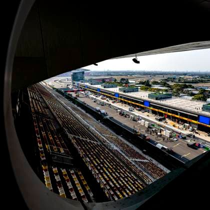 SHANGHAI - An overview of the Formula 1 China Shanghai Circuit at Albert Park on March 11, 2025 in Shanghai, China. (Photo by DeFodi Images) -