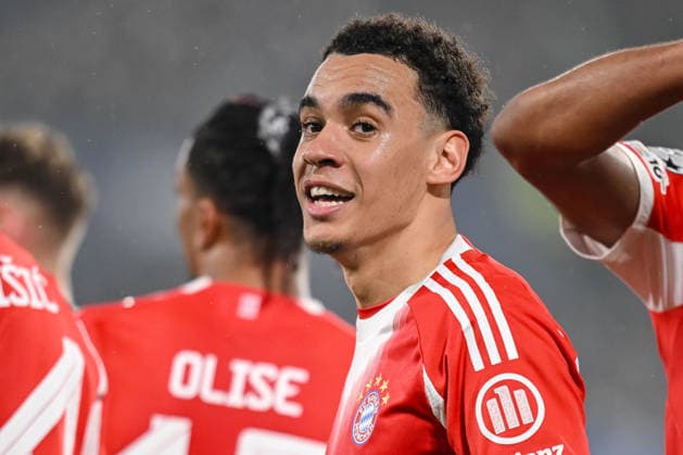 Jamal Musiala (FC Bayern München) Looks on during the UEFA Champions League 2025 26 Round of 16 First Leg match between Atalanta BC and FC Bayern München at Stadio di Bergamo on March 10, 2026 in Bergamo, Italy. (Photo by Harry Langer DeFodi Images) -