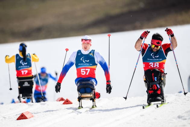 260311 Ivan Golubkov of Russia competes in the men s 10km interval start sitting para cross-country skiing during day 5 of the Milano Cortina 2026 Winter Paralympic Games on March 11, 2026 in Val di Fiemme. Photo: Maxim Thore BILDBYRAN kod MT MT1018 skidor cross-country skiing langrenn paralympic games paralympics paralympiska spel paralympiske leker vinter-paralympics winter paralympics milano cortina 2026 milano cortina 2026 winter paralympic games 5 bbeng ryssland *** 260311 Ivan Golubkov of Russia competes in the men s 10km interval start sitting para cross country skiing during day 5 of the Milano Cortina 2026 Winter Paralympic Games on March 11, 2026 in Val di Fiemme Photo Maxim Thore BILDBYRAN kod MT MT1018 skidor cross country skiing langrenn paralympic games paralympiska spelen paralympiske leker vinter paralympics winter paralympics milano cortina 2026 milano cortina 2026 winter paralympic games 5 bbeng ryssland  Copyright: MAXIMxTHORE BB260311MT009