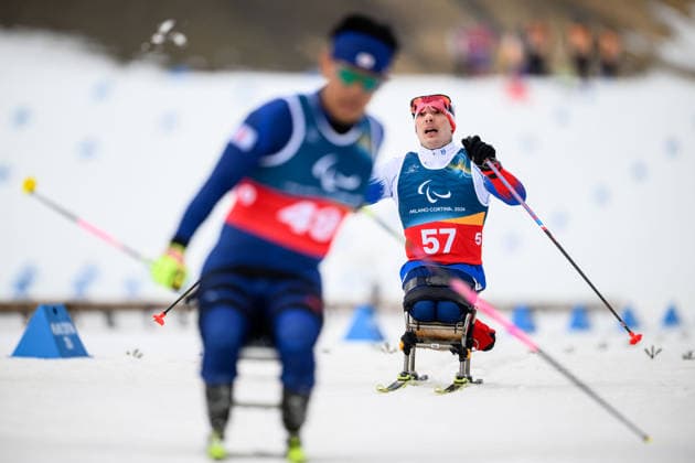 260311 Ivan Golubkov of Russia competes in the men s 10km interval start sitting para cross-country skiing during day 5 of the Milano Cortina 2026 Winter Paralympic Games on March 11, 2026 in Val di Fiemme. Photo: Maxim Thore BILDBYRAN kod MT MT1018 skidor cross-country skiing langrenn paralympic games paralympics paralympiska spel paralympiske leker vinter-paralympics winter paralympics milano cortina 2026 milano cortina 2026 winter paralympic games 5 bbeng ryssland *** 260311 Ivan Golubkov of Russia competes in the men s 10km interval start sitting para cross country skiing during day 5 of the Milano Cortina 2026 Winter Paralympic Games on March 11, 2026 in Val di Fiemme Photo Maxim Thore BILDBYRAN kod MT MT1018 skidor cross country skiing langrenn paralympic games paralympiska spelen paralympiske leker vinter paralympics winter paralympics milano cortina 2026 milano cortina 2026 winter paralympic games 5 bbeng ryssland  Copyright: MAXIMxTHORE BB260311MT031