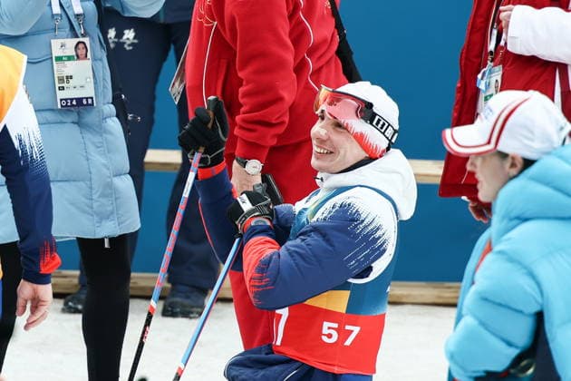 ITALY, TESERO - MARCH 11, 2026: Ivan Golubkov of Russia is seen after the men s para cross-country skiing 10km interval start sitting final at Tesero Cross-Country Stadium during the 2026 Winter Paralympic Games. Mikhail Tereshchenko TASS  89879677
