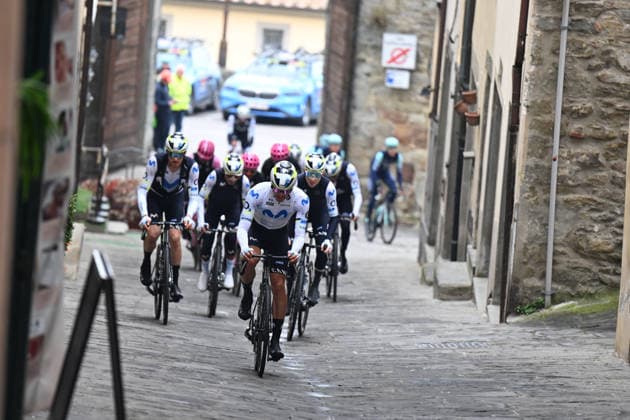 11-03-2026 Tirreno - Adriatico; Tappa 03 Cortona - Magliano De Marsi; 2026, Movistar; Cortona; 
