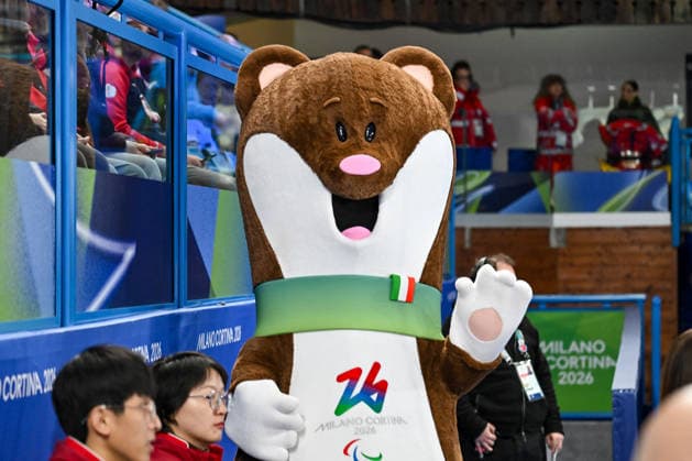 GIOCHI OLIMPICI - Olimpiadi Invernali Milano-Cortina 2026 - Wheelchair Curling Mixed Doubles Gold Medal Game - China Vs Korea Milo Mascotte of Paralympic Milano Cortina Curling Stadiumrtina 2026 during Wheelchair Curling Mixed Doubles Gold Medal Game - China Vs Korea , Olympic Winter games, Winterspiele,Spiele, Summer games Milano-Cortina 2026 in Cortina, Italy, March 11 2026 Cortina D Ampezzo Italy  Copyright: xIPAxSport ABACAx