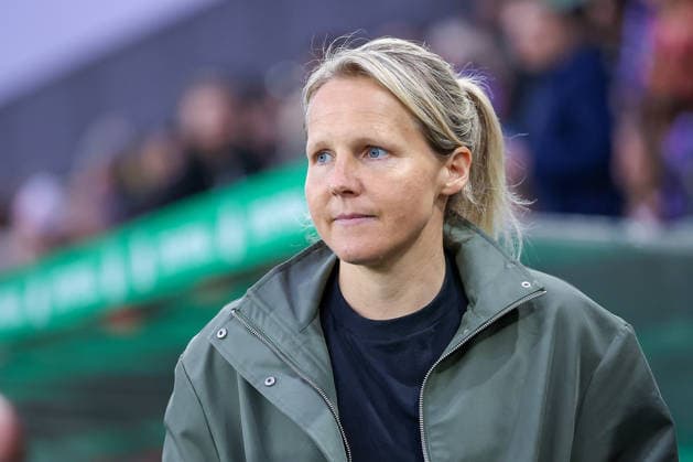 2026.03.11, Fußball, DFB-Pokal Frauen, SGS Essen - SV Werder Bremen, Viertelfinale, Stadion an der Hafenstraße, Damen, Saison 2025 2026: Cheftrainer Friederike Kromp (Werder Bremen Trainerin) DFB regulations prohibit any use of photographs as image sequences and or quasi-video. Nordrhein-Westfalen Deutschland
