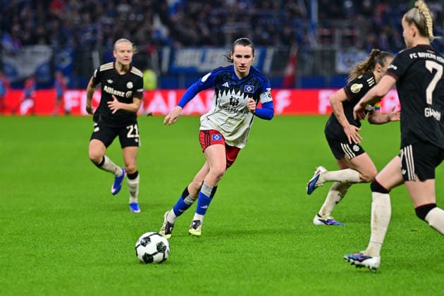 Fußball I Frauen I Saison 2025-2026 I DFB Pokal I Viertelfinale I Hamburger SV - FC Bayern München I 11.03.2026 Pauline Annette Machtens (28, Hamburger SV) Hamburg Volksparkstadion Hamburg Deutschland Copyright: xLobeca WolfxGebhardtx