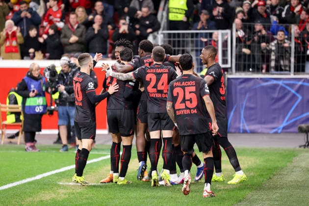 Torjubel zum 1:0 fuer Bayer Leverkusen durch Robert Andrich (Bayer Leverkusen) GER, Bayer Leverkusen gegen Arsenal London, Fussball, Champions League, Achtelfinale, Spielzeit 2025 2026, 11.03.2026 DFL REGULATIONS PROHIBIT ANY USE OF PHOTOGRAPHS AS IMAGE SEQUENCES AND OR QUASI-VIDEO GER, Bayer Leverkusen gegen Arsenal London, Fussball, Champions League, Achtelfinale, Spielzeit 2025 2026, 11.03.2026 Leverkusen Copyright: xEibner-Pressefoto FrankxZeisingx EP_FZG