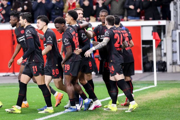Torjubel zum 1:0 fuer Bayer Leverkusen durch Robert Andrich (Bayer Leverkusen) GER, Bayer Leverkusen gegen Arsenal London, Fussball, Champions League, Achtelfinale, Spielzeit 2025 2026, 11.03.2026 DFL REGULATIONS PROHIBIT ANY USE OF PHOTOGRAPHS AS IMAGE SEQUENCES AND OR QUASI-VIDEO GER, Bayer Leverkusen gegen Arsenal London, Fussball, Champions League, Achtelfinale, Spielzeit 2025 2026, 11.03.2026 Leverkusen Copyright: xEibner-Pressefoto FrankxZeisingx EP_FZG