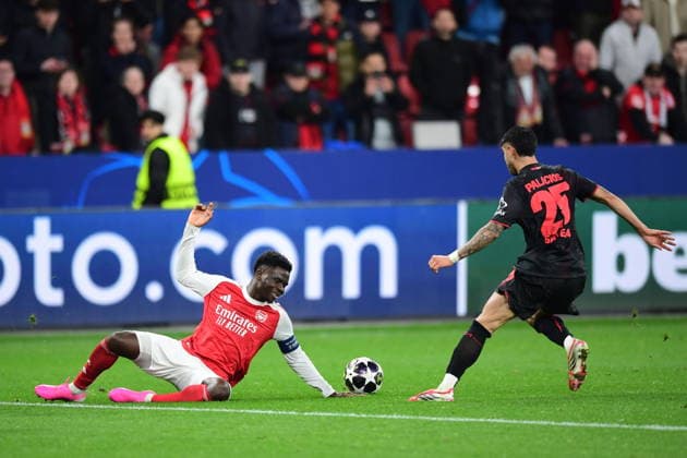 Leverkusen v Arsenal - UEFA Champions League LEVERKUSEN, GERMANY - MARCH 11: Palicios of Leverkusen in action during the UEFA Champions League match between Leverkusen and Arsenal at BayArena in Leverkusen, Germany on March 11, 2026. Hesham Elsherif Anadolu Leverkusen Germany. Editorial use only. Please get in touch for any other usage.  Copyright: x2026xAnadoluxHeshamxElsherifx