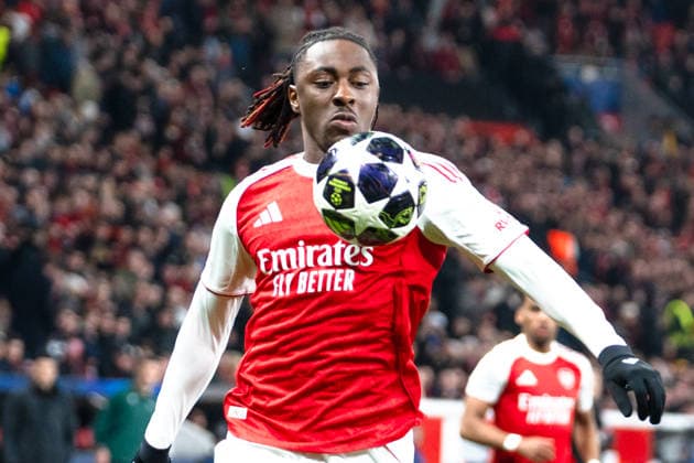 UEFA Champions League 2025 2026 Bayer 04 Leverkusen vs. Arsenal, Achtelfinale, Round of 16 - Hinrunde, Mittwoch, 11.03.2026 BayArena (Nordrhein-Westfalen, Deutschland) Eberechi Eze (Arsenal, 10) Copyright: xCelinaxLeiersx