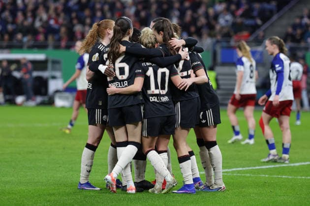 2026.03.11 xfsx Fussball DFB Pokal der Frauen Viertelfinale Hamburger Sportverein - Bayern Muenchen Volksparkstadion v.l. Natalia Padilla-Bidas (FC Bayern Muenchen ,23) macht das Tor zum 3:0 fuer FC Bayern Muenchen (DFL regulations prohibit any use of photographs as image sequences and or quasi-video. Copyright: HMBxMedia FernandoxSoares