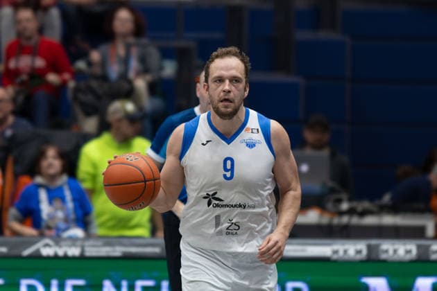 Ondrej Siska (BKO, 9), Syntainics MBC vs. BK Olomoucko, European North Basketball League, Achtelfinale, 2025 26, Deutschland, Tschechien, 11.03.2026. Weissenfels Stadthalle Sachsen-Anhalt Deutschland