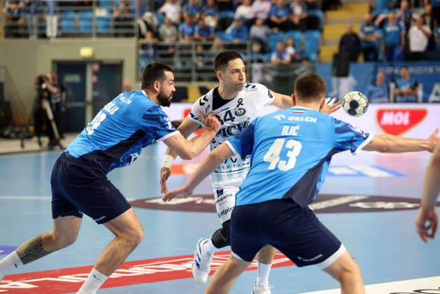 Plock 11.03.2026 Liga mistrzow pilka reczna mezczyzn faza grupowa sezon 2025 26 --- Group Chase mens handball EHF Champions League Orlen Wisla Plock - OTP Bank - Pick Szeged Leon Susnja Lazar Kukic Fot. Marcin Solarz FotoPyK NEWSPIX.PL --- newspix.pl 