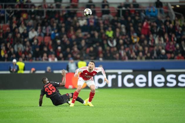 UEFA Champions League - Bayer 04 Leverkusen vs Arsenal W. Saliba of Arsenal during the UEFA Champions League match against Bayer 04 Leverkusen. (Photo by Taisei Iwamoto) Copyright: xTaiseixIwamotox