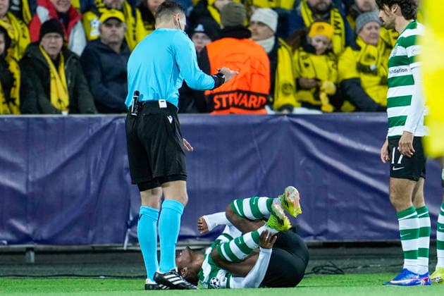 Football, Champions League 2025 2026 Bodo Glimt Sporting Lisbon Bodo, Norway 20260311 Sportings Geny Catamo during the Champions League football match between Bodo Glimt and Sporting Lisbon at Aspmyra Stadium Photo Fredrik Varfjell NTB Bodo Norway EDITORIAL USE ONLY RESTRICTED USE FOR BETTING COMPANIES  Copyright: xFredrikxVarfjellx xNTBx