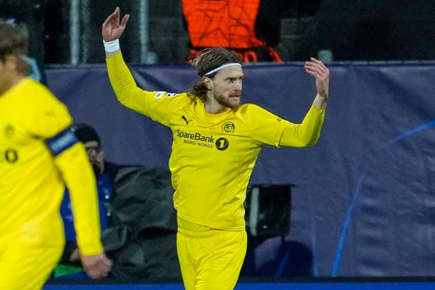 Football, Champions League 2025 2026 Bodo Glimt Sporting Lisbon Bodo, Norway 20260311 Bodo Glimts Kasper Hogh during the Champions League football match between Bodo Glimt and Sporting Lisbon at Aspmyra Stadium Photo Fredrik Varfjell NTB Bodo Norway EDITORIAL USE ONLY RESTRICTED USE FOR BETTING COMPANIES  Copyright: xFredrikxVarfjellx xNTBx