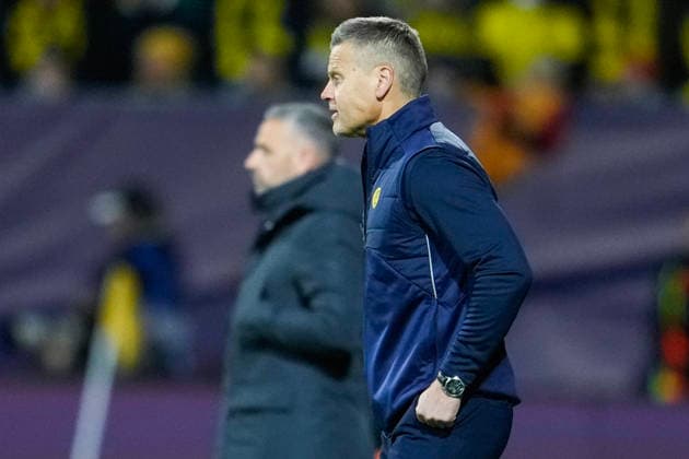 Football, Champions League 2025 2026 Bodo Glimt Sporting Lisbon Bodo, Norway 20260311 Bodo Glimt s coach Kjetil Knutsen during the Champions League football match between Bodo Glimt and Sporting Lisbon at Aspmyra Stadium Photo Fredrik Varfjell NTB Bodo Norway EDITORIAL USE ONLY RESTRICTED USE FOR BETTING COMPANIES  Copyright: xFredrikxVarfjellx xNTBx
