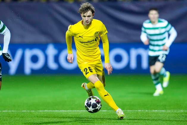Football, Champions League 2025 2026 Bodo Glimt Sporting Lisbon Bodo, Norway 20260311 Bodo Glimts Hakon Evjen during the Champions League football match between Bodo Glimt and Sporting Lisbon at Aspmyra Stadium Photo Fredrik Varfjell NTB Bodo Norway EDITORIAL USE ONLY RESTRICTED USE FOR BETTING COMPANIES  Copyright: xFredrikxVarfjellx xNTBx