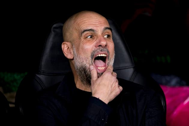 UEFA champions league - Real Madrid vs Manchester City MADRID, SPAIN - March 11:Head coach of Manchester City Pep Guardiola during the UEFA champions league 2025 26 round of 16 first leg match between Real Madrid and Manchester City at Santiago Bernabeu Stadium. (Photo by Guille Martinez f22photo) Madrid Santiago Bernabeu Stadium Spain Copyright: xGuillermoxMartinezx