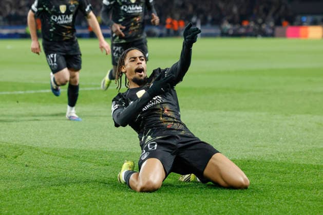 March 11, 2026, Paris, Paris, France: Bradley BARCOLA of Paris Saint Germain celebrating after scoring during the UEFA Champions League round of 16 match between Paris Saint Germain and Chelsea at Parc des Princes Stadium - on March 10 2026 Paris - France Soccer Champion s League 2026 Paris Saint Germain Vs Chelsea  - ZUMAb253 20260311_zsp_b253_002 Copyright: xLoicxBaratouxx