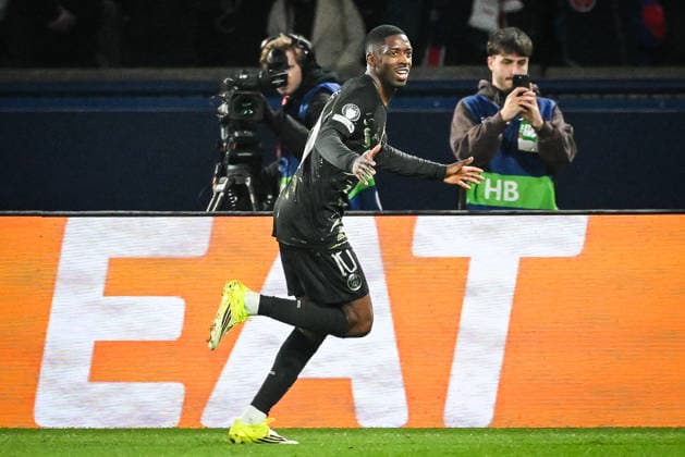 March 11, 2026, Paris, France, France: Ousmane DEMBELE of PSG celebrates his goal during the UEFA Champions League match between Paris Saint-Germain and Chelsea CF at Parc des Princes Stadium on March 11, 2026 in Paris, France. Paris France - ZUMAm308 20260311_zsp_m308_005 Copyright: xMatthieuxMirvillex