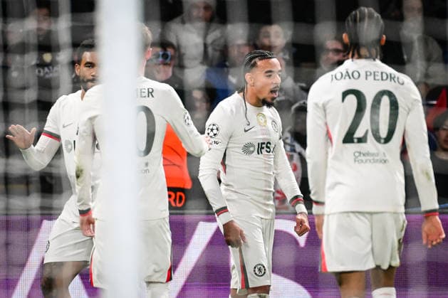 March 11, 2026, Paris, France, France: Malo GUSTO of Chelsea celebrate his goal with teammates during the UEFA Champions League match between Paris Saint-Germain and Chelsea CF at Parc des Princes Stadium on March 11, 2026 in Paris, France. Paris Saint-Germain V Chelsea CF - UEFA Champions League  - ZUMAm308 20260311_zsp_m308_006 Copyright: xMatthieuxMirvillex
