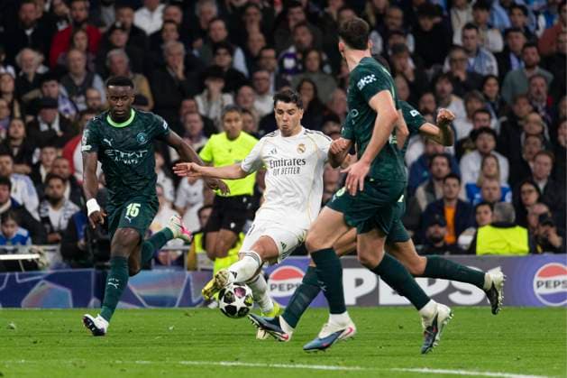 UEFA Champions League soccer match Real Madrid vs Manchester City at Santiago Bernabeu stadium in Madrid, Spain. 11 March 2026 Brahim Diaz 900 Cordon Press  900 CordonxPress LOF - Champions League Real Madrid vs Manchester City