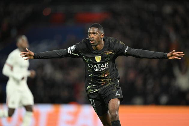 PSG v Chelsea - UEFA Champions League PARIS, FRANCE - MARCH 11: Ousmane Dembele of Paris Saint-Germain celebrates scoring his team s second goal during the UEFA Champions League 2025 26 Round of 16 First Leg match between Paris Saint-Germain FC and Chelsea FC at Parc des Princes in Paris, France on March 11, 2026. Mustafa Yalcin Anadolu Paris France. Editorial use only. Please get in touch for any other usage.  Copyright: x2026xAnadoluxMustafaxYalcinx