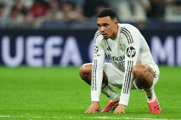 ESP: Real Madrid v Manchester City . UEFA Champions League match. Round of 16, first leg. Trent Alexander-Arnold of Real Madrid during the UEFA Champions League match, Round of 16, first leg, between Real Madrid and Manchester City played at Santiago Bernabeu Stadium on March 11, 2026 in Madrid Spain. kpng Copyright: xBaguxBlancox xPRESSINPHOTOx PS_01475