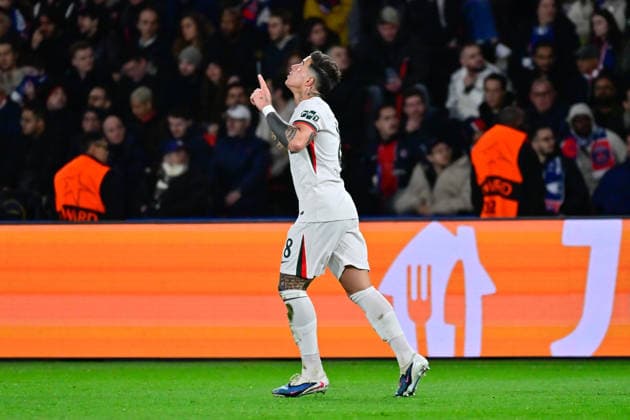 FOOTBALL : PSG vs Chelsea - Ligue des Champions - 11 03 2026 Enzo Fernandez of Chelsea celebrates after scoring during the UEFA Champions League match between Paris Saint Germain and Chelsea FC at Parc Des Princes on March 11 , 2026 in Paris, France. ( Photo by Federico Pestellini PsnewZ ) ParisFrance  Copyright: xFedericoxPestellinix