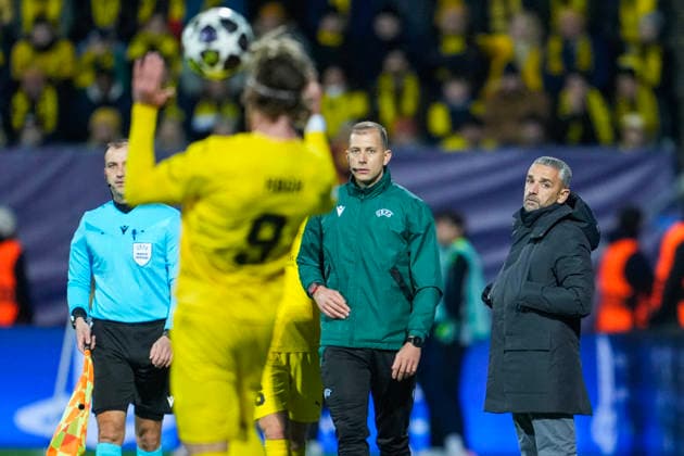Football, Champions League 2025 2026 Bodo Glimt Sporting Lisbon Bodo, Norway 20260311 Sporting s coach Rui Borges during the Champions League football match between Bodo Glimt and Sporting Lisbon at Aspmyra Stadium Photo Fredrik Varfjell NTB Bodo Norway EDITORIAL USE ONLY RESTRICTED USE FOR BETTING COMPANIES  Copyright: xFredrikxVarfjellx xNTBx