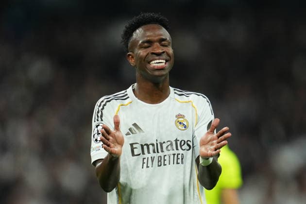 ESP: Real Madrid v Manchester City . UEFA Champions League match. Round of 16, first leg. Vinicius Junior of Real Madrid during the UEFA Champions League match, Round of 16, first leg, between Real Madrid and Manchester City played at Santiago Bernabeu Stadium on March 11, 2026 in Madrid Spain. kpng Copyright: xBaguxBlancox xPRESSINPHOTOx PS_260311_RMA_MCI_068