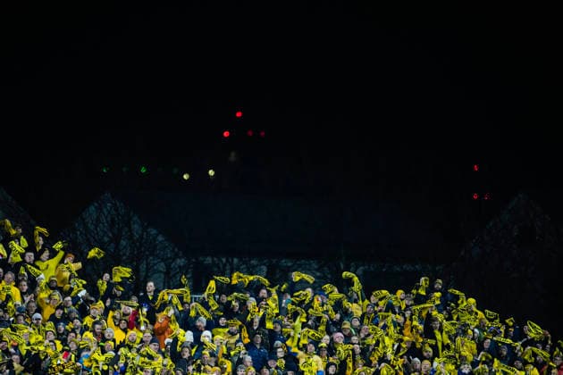 Football, Champions League 2025 2026 Bodo Glimt Sporting Lisbon Bodo, Norway 20260311 Bodo Glimt s players during the Champions League football match between Bodo Glimt and Sporting Lisbon at Aspmyra Stadium Photo Fredrik Varfjell NTB Bodo Norway EDITORIAL USE ONLY RESTRICTED USE FOR BETTING COMPANIES  Copyright: xFredrikxVarfjellx xNTBx
