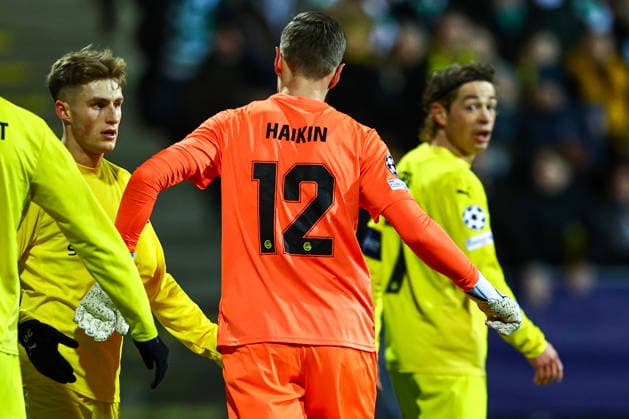 Football, Champions League 2025 2026 Bodo Glimt Sporting Lisbon Bodo 20260311 Bodo Glimts Nikita Haikin during the Champions League football match between Bodo Glimt and Sporting Lisbon at Aspmyra Stadium Photo Mats Torbergsen NTB Bodo Norway EDITORIAL USE ONLY RESTRICTED USE FOR BETTING COMPANIES  Copyright: xMatsxTorbergsenx xNTBx
