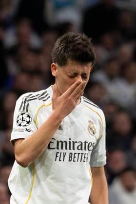 UEFA Champions League soccer match Real Madrid vs Manchester City at Santiago Bernabeu stadium in Madrid, Spain. 11 March 2026 Arda Guler 900 Cordon Press  900 CordonxPress LOF - Champions League Real Madrid vs Manchester City