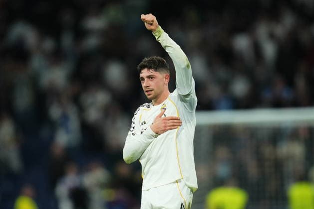 ESP: Real Madrid v Manchester City . UEFA Champions League match. Round of 16, first leg. Fede Valverde of Real Madrid during the UEFA Champions League match, Round of 16, first leg, between Real Madrid and Manchester City played at Santiago Bernabeu Stadium on March 11, 2026 in Madrid Spain. kpng Copyright: xBaguxBlancox xPRESSINPHOTOx PS_260311_RMA_MCI_075